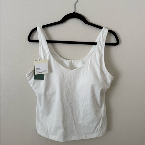 NWT HALARA SoftlyZero White Padded Running Tank Top Womens Size Large Cups D-F - Picture 5 of 12
